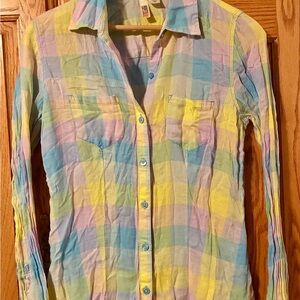 Route 66 Multicolor Plaid Button Down Shirt